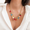 Wholesale Stainless Steel Fruit Pattern Electroplated Necklace For Women Summer Little Fresh Style
