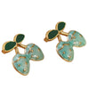 Wholesale Stainless Steel Fruit Shape Dripping Oil Earrings For Women Creamy Sweet Girl Style