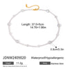 Wholesale Stainless Steel Geometric Accessories Necklace Double Layer Stacked Wear Electroplated For Women