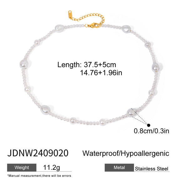 Wholesale Stainless Steel Geometric Accessories Necklace Double Layer Stacked Wear Electroplated For Women