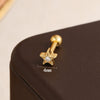 Wholesale Stainless Steel Geometric And Heart Shape Star Earrings With Electroplating For Women