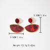 Wholesale Stainless Steel Geometric And Heart Shaped Electroplated Earrings For Women