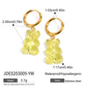 Wholesale Stainless Steel Geometric Animal Pendant Earrings With Electroplating For Women