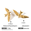 Wholesale Stainless Steel Geometric Animal Style Electroplated Earrings For Women