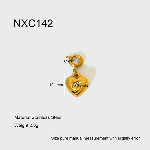 Wholesale Stainless Steel Geometric Animal Zodiac Pattern Electroplated Spring Clasp Chain Necklace For Women