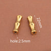 Wholesale Stainless Steel Geometric Bamboo Pattern Loose Beads For Diy Handmade Jewelry Accessories