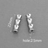 Wholesale Stainless Steel Geometric Bamboo Pattern Loose Beads For Diy Handmade Jewelry Accessories