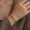 Wholesale Stainless Steel Geometric Bead Pendant Clavicle Chain Electroplated Unisex Design Sense Niche Light Luxury Bracelet