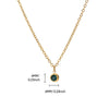 Wholesale Stainless Steel Geometric Birthstone Diamond Pendant Necklace For Women With Electroplating And Cross Chain