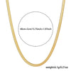 Wholesale Stainless Steel Geometric Blade Chain Necklace 18K Goldplated For Women Trendy Simple Original Design Jewelry