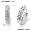 Wholesale 316L Stainless Steel Geometric Blue Turquoise Zircon Inlaid Handmade Electroplated Circle Snap Earrings For Women
