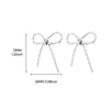 Wholesale Stainless Steel Geometric Bow Earrings With Electroplating