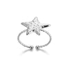 Wholesale Stainless Steel Geometric Bow Ring Jewelry With Electroplating For Women