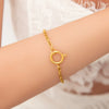 Wholesale Stainless Steel Geometric Bracelet Chain Electroplated 18K Real Gold For Women