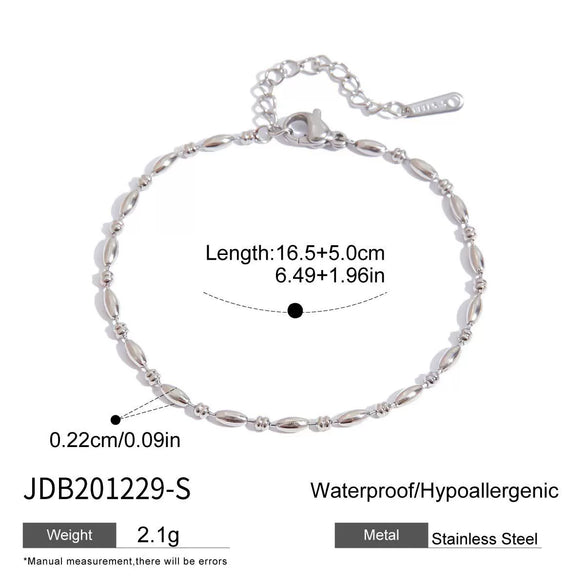 Wholesale Stainless Steel Geometric Bracelet For Women With Electroplating Design