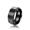 Wholesale Stainless Steel Geometric Carved Ring Unisex Simple Cold Style Electroplated