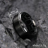 Wholesale Stainless Steel Geometric Carved Ring Unisex Simple Cold Style Electroplated