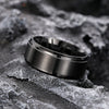 Wholesale Stainless Steel Geometric Carved Ring Unisex Simple Cold Style Electroplated