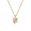 Wholesale Stainless Steel Geometric Clover Microencrusted Diamond Necklace For Women Elegant Style Clavicle Chain Accessories