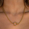Wholesale Stainless Steel Geometric Constellation Pendant Necklace With 18K Gold Color Vacuum Plated