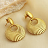 Wholesale Stainless Steel Geometric Creative Shell Earrings For Women Jewelry