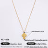 Wholesale Stainless Steel Geometric Cross Clavicle Chain Jewelry With 18K Gold Electroplating For Women