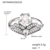Wholesale 316L Stainless Steel Geometric Crown Pattern Electroplated Adjustable Ring