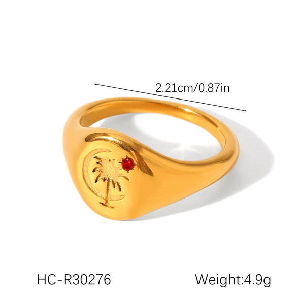 Wholesale Stainless Steel Geometric Diamond Ring For Women