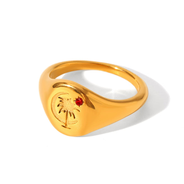 Wholesale Stainless Steel Geometric Diamond Ring For Women