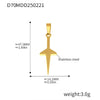 Wholesale Stainless Steel Geometric Diy Pendant Jewelry With 18K Gold Plating
