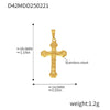 Wholesale Stainless Steel Geometric Diy Pendant Jewelry With 18K Gold Plating