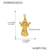 Wholesale Stainless Steel Geometric Diy Pendant Jewelry With 18K Gold Plating