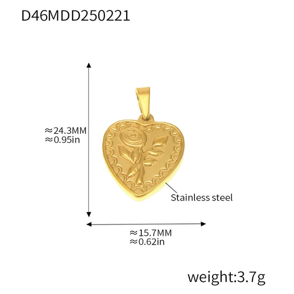 Wholesale Stainless Steel Geometric Diy Pendant Jewelry With 18K Gold Plating