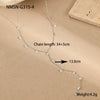 Wholesale Stainless Steel Geometric Dopamine Necklace With 18K Gold Color Electroplating For Women