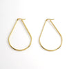 Wholesale 316L Stainless Steel Geometric Drop Shaped Women's Earrings With Electroplating