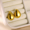 Wholesale Stainless Steel Geometric Drop Triangle Earrings Retro Simple Fashion Electroplated For Women