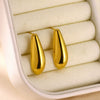 Wholesale Stainless Steel Geometric Drop Triangle Earrings Retro Simple Fashion Electroplated For Women