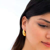 Wholesale Stainless Steel Geometric Dropshaped Electroplated Earrings For Women