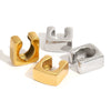 Wholesale Stainless Steel Geometric Ear Clip Earrings Electroplated Minimalist Jewelry For Women