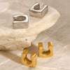 Wholesale Stainless Steel Geometric Ear Clip Earrings Electroplated Minimalist Jewelry For Women