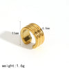 Wholesale Stainless Steel Geometric Ear Clip Earrings With Electroplating And Niche Personality Design