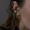 Wholesale Stainless Steel Geometric Ear Clip Earrings With Electroplating And Niche Personality Design