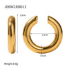 Wholesale Stainless Steel Geometric Earrings Electroplated For Women