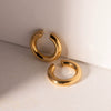 Wholesale Stainless Steel Geometric Earrings Electroplated For Women