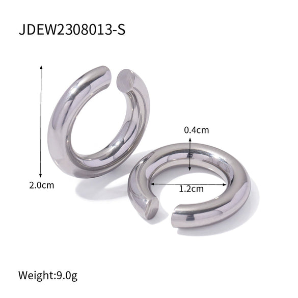 Wholesale Stainless Steel Geometric Earrings Electroplated For Women