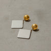 Wholesale Stainless Steel Geometric Earrings Electroplated Light Luxury Design For Women