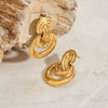 Wholesale Stainless Steel Geometric Earrings For Women With Electroplating Design