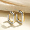 Wholesale Stainless Steel Geometric Earrings For Women With Electroplating Design