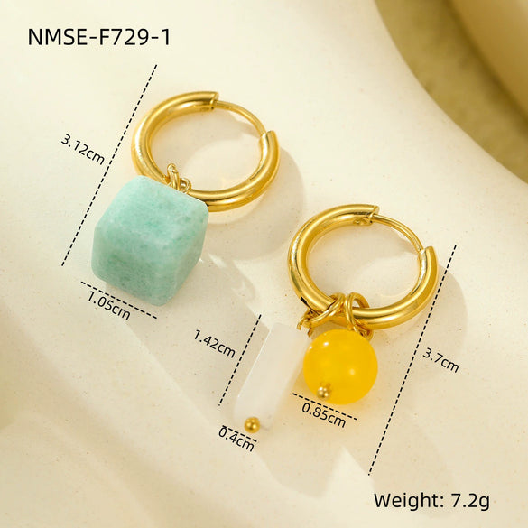 Wholesale Stainless Steel Geometric Earrings For Women With Electroplating Treatment