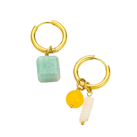 Wholesale Stainless Steel Geometric Earrings For Women With Electroplating Treatment